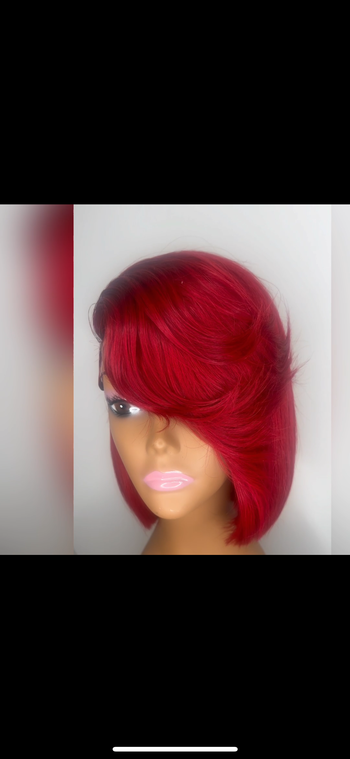 Red Short QuickWeave Bob