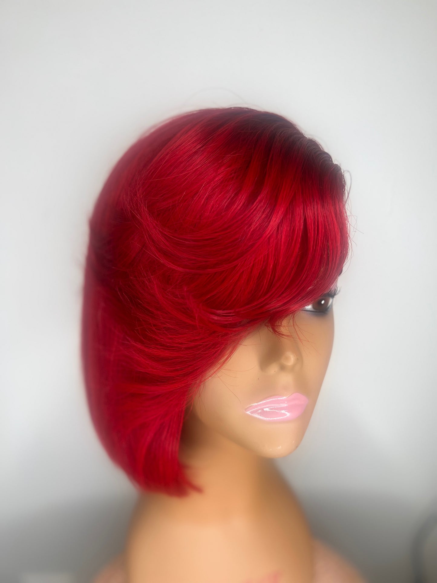 Red Short QuickWeave Bob