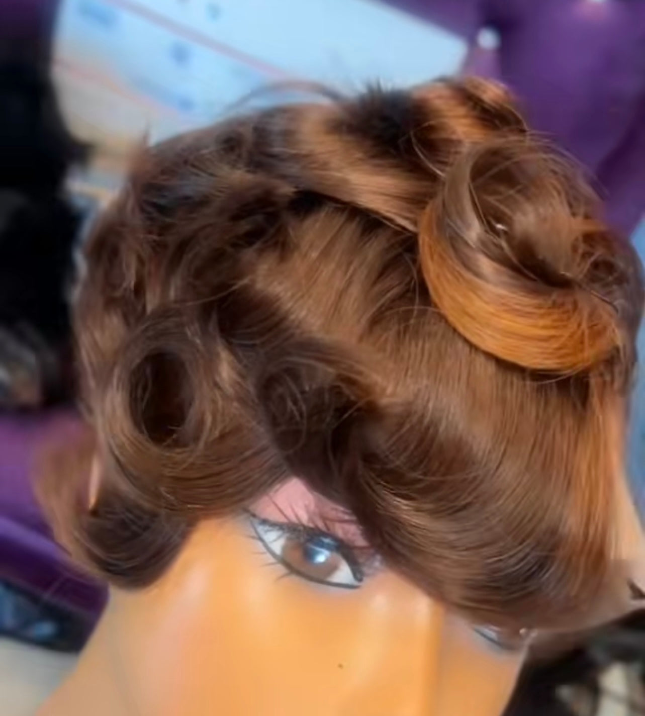 Viola Closure pixie pin curl